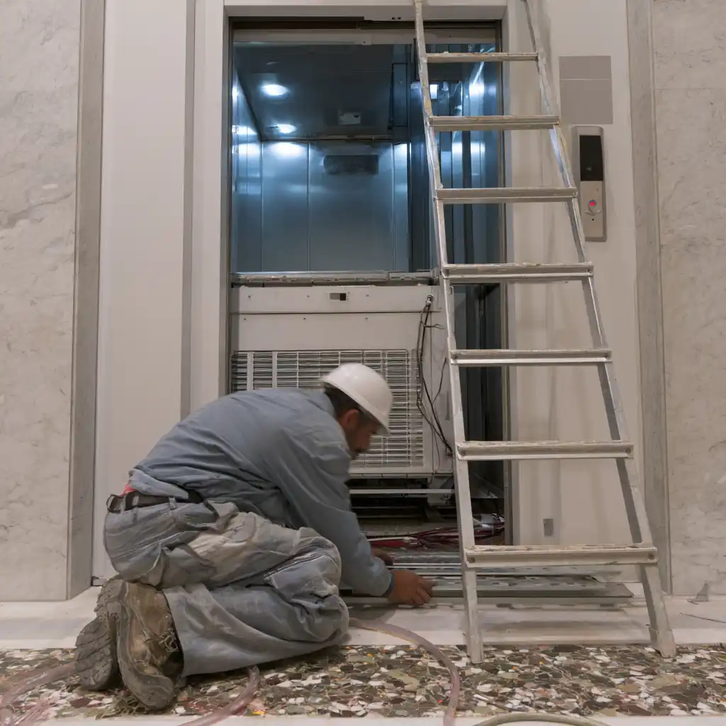 Instalación de ascensor nuevo en edificio de Murcia