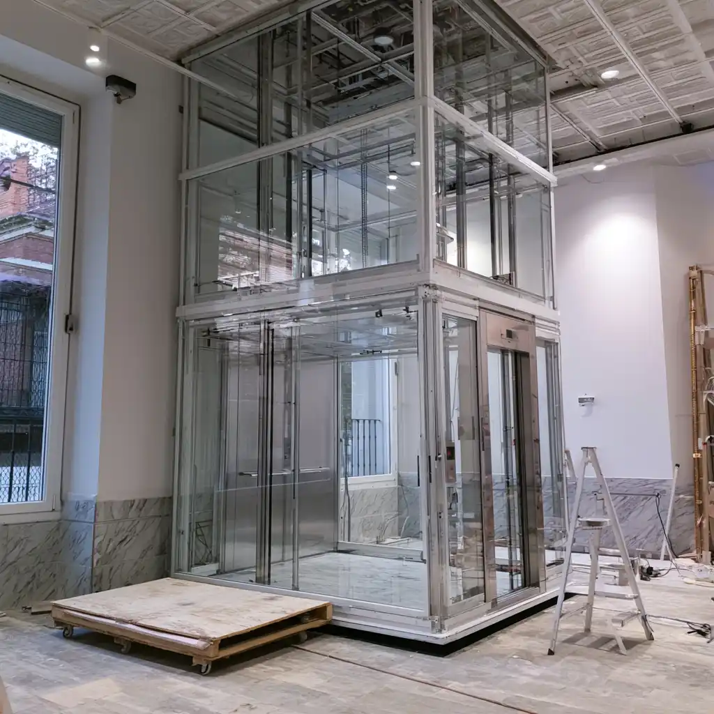 Modernización de ascensor antiguo en Murcia